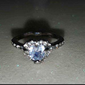 Sweetheart Cz Diamond Ring size 6
